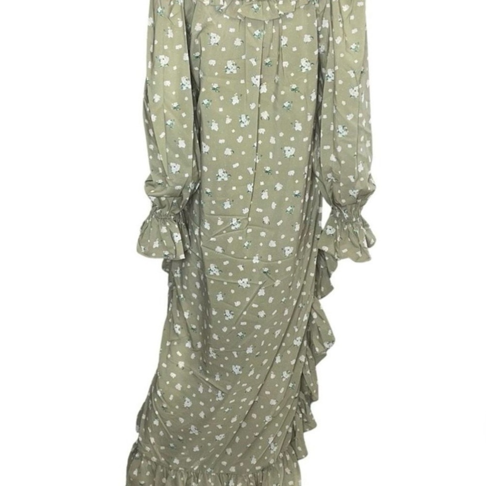 NWT We Wore What Hi Lo Dress Polka-Dot Floral Size Medium - Picture 5 of 6